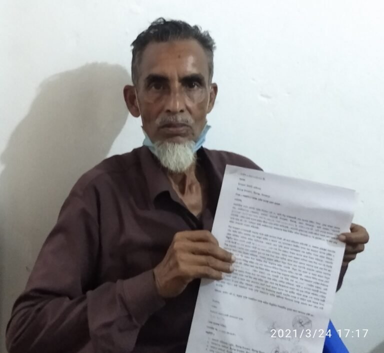 বীরগঞ্জের বলদিয়াপাড়া আশ্রয়ণ প্রকল্পে সভাপতির বিরুদ্ধে অর্থ লোপাটের লিখিত অভিযোগ।